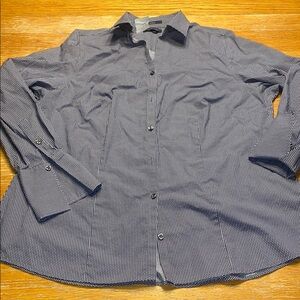 Lands' End Blue Button Down Shirt